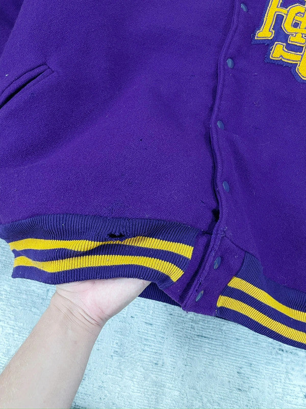 Vintage 90s Baggy Varsity College Football Jacket