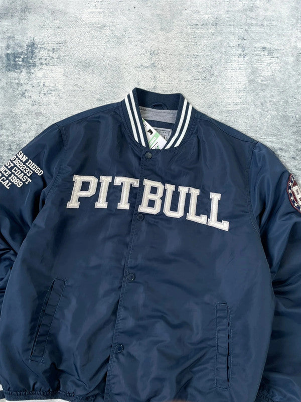 Vintage 90s Starter Style College Varsity Embroidered Jacket