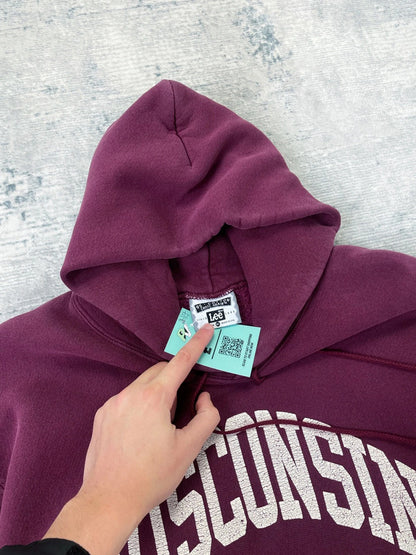 Vintage 90s Lee Heavyweight Wisconsin State College Hoodie