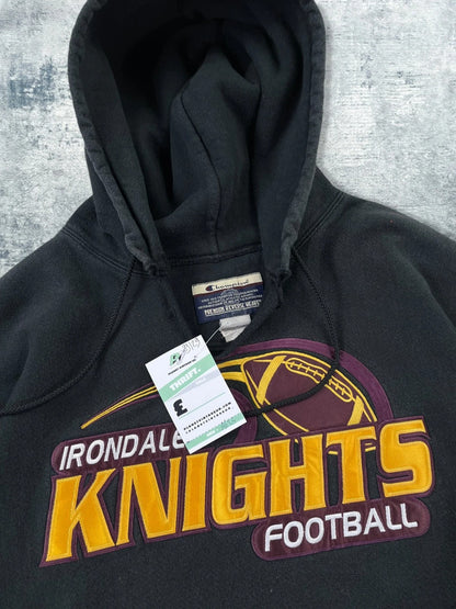 Vintage 90s Champion Reverse Weave College Football Hoodie