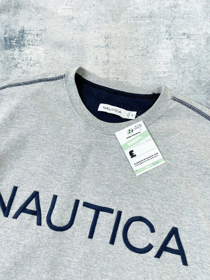 Vintage 90s Nautica Spell Out Baggy Sweatshirt