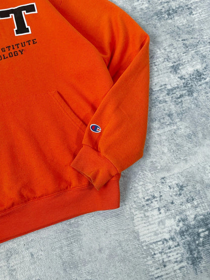 Vintage 90s Champion Embroidered College Hoodie