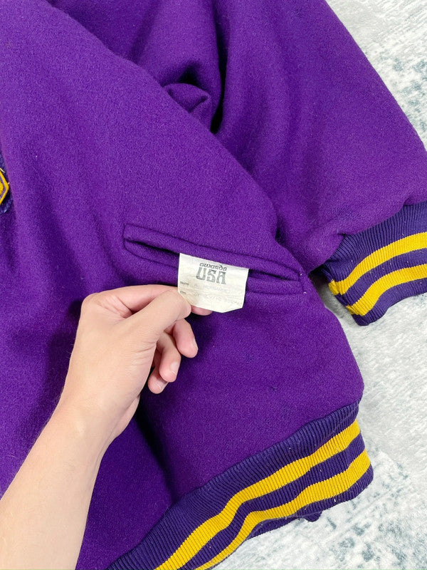 Vintage 90s Baggy Varsity College Football Jacket