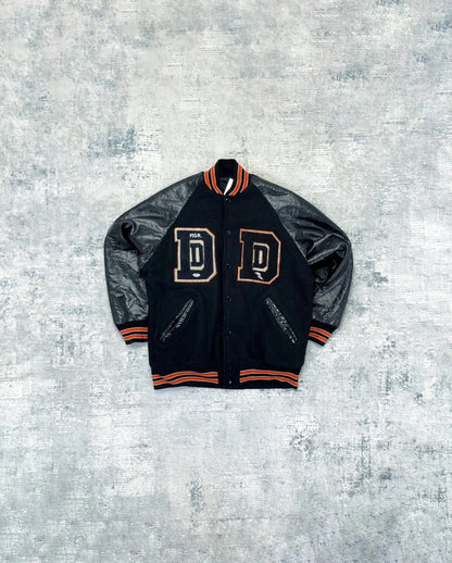 Vintage 90s American Football Varsity Leather Sleeve Jacket