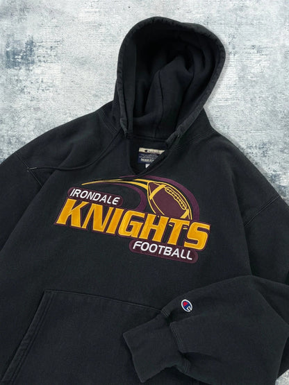 Vintage 90s Champion Reverse Weave College Football Hoodie
