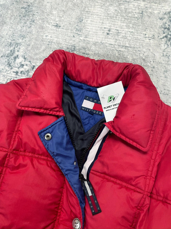 Vintage 90s Tommy Hilfiger Puffer Harrington Jacket