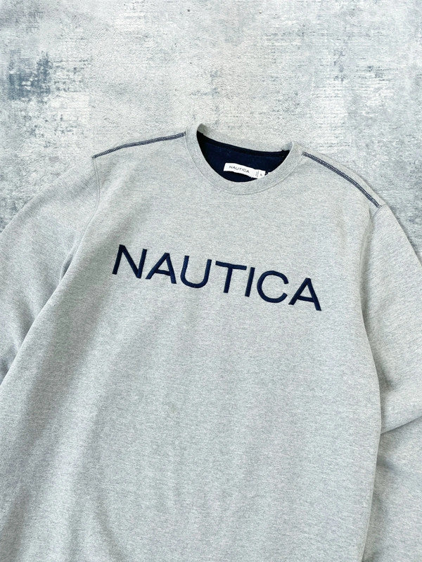 Vintage 90s Nautica Spell Out Baggy Sweatshirt